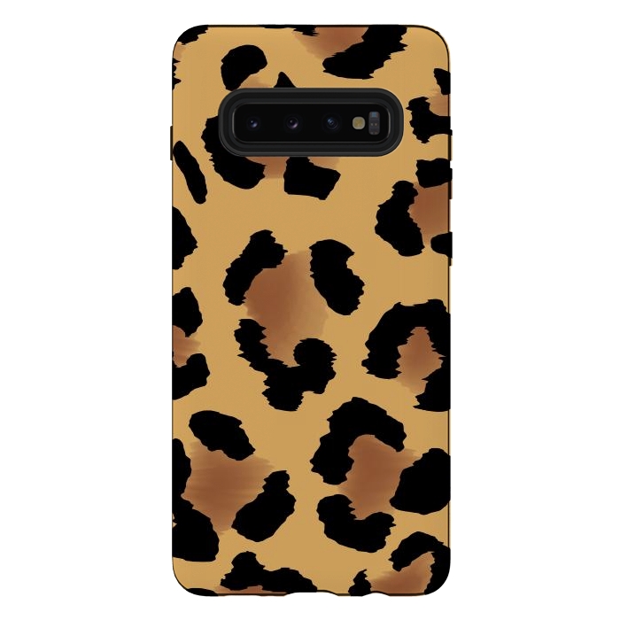 Galaxy S10 plus StrongFit Brown Animal Print by ArtsCase