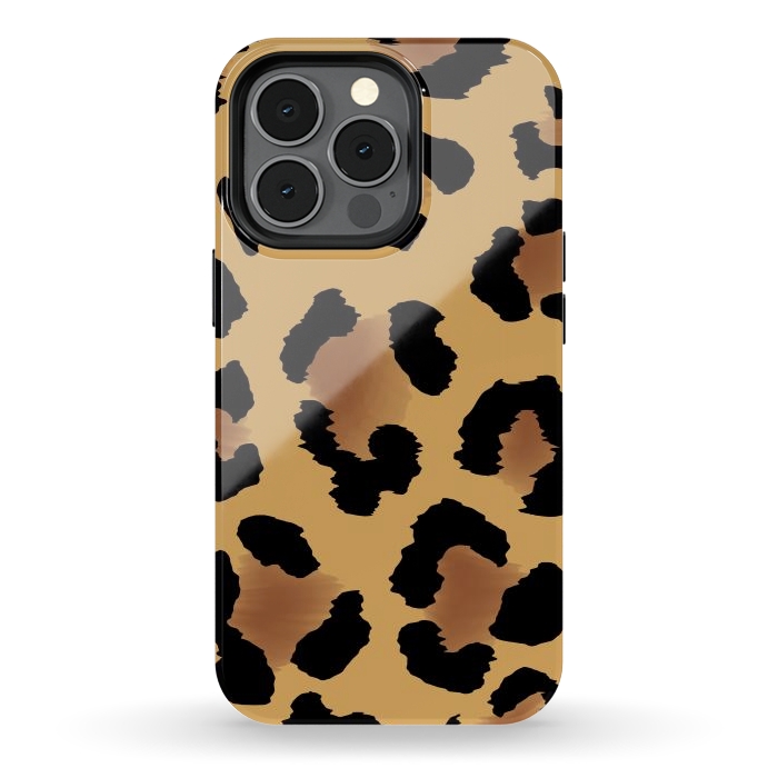 iPhone 13 pro StrongFit Brown Animal Print by ArtsCase