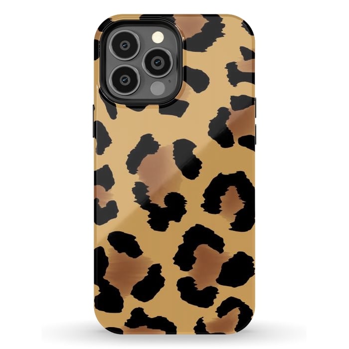 iPhone 13 Pro Max StrongFit Brown Animal Print by ArtsCase
