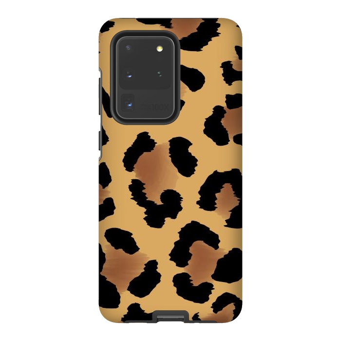 Galaxy S20 Ultra StrongFit Brown Animal Print by ArtsCase