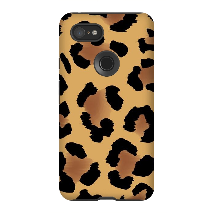 Pixel 3XL StrongFit Brown Animal Print by ArtsCase