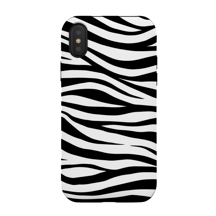 iPhone Xs / X StrongFit Zebra Print by ArtsCase