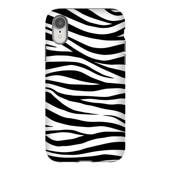 iPhone Xr StrongFit Zebra Print by ArtsCase