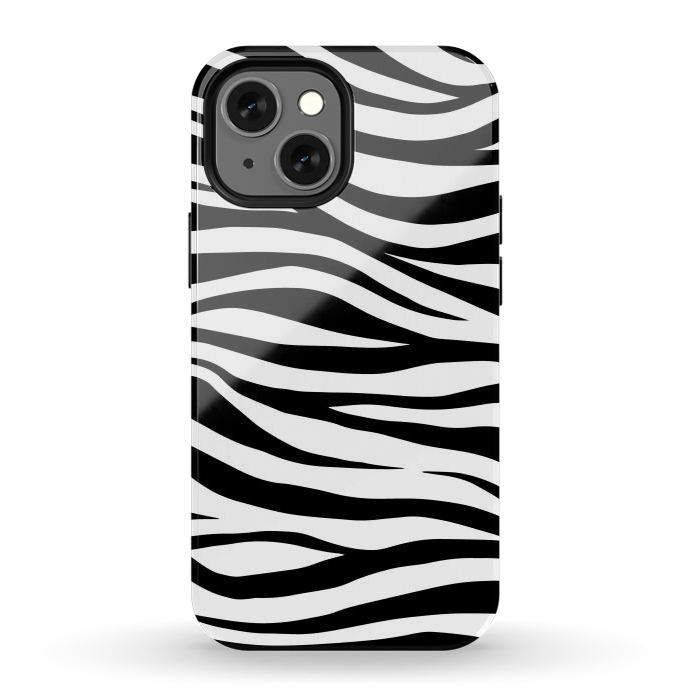 iPhone 12 mini StrongFit Zebra Print by ArtsCase
