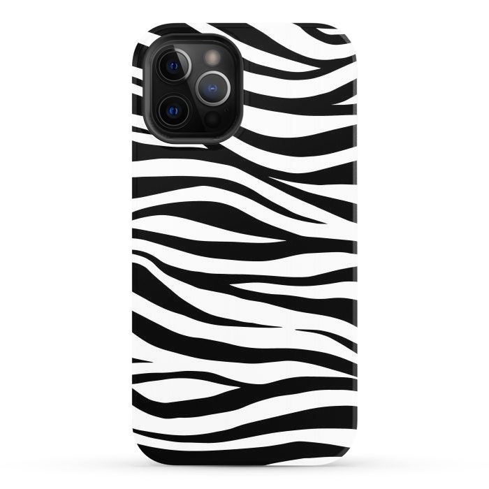 iPhone 12 Pro StrongFit Zebra Print by ArtsCase