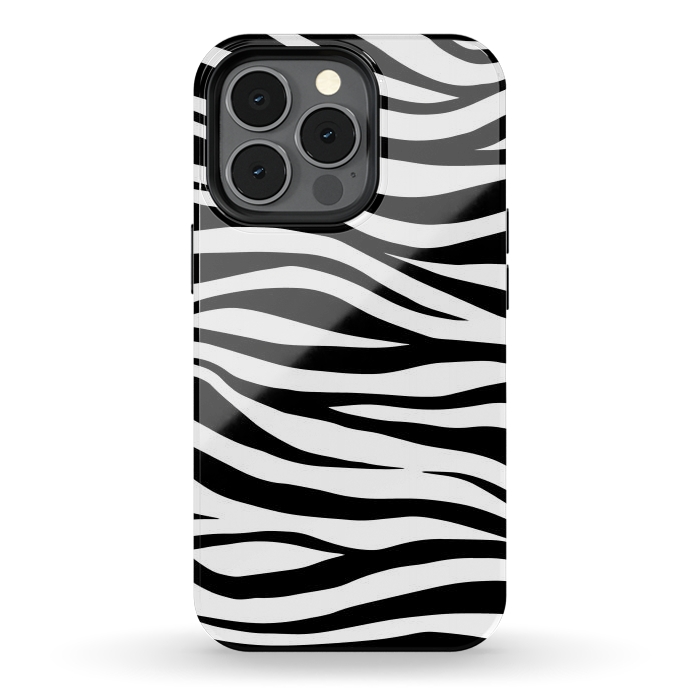 iPhone 13 pro StrongFit Zebra Print by ArtsCase