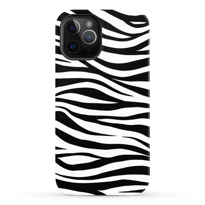 iPhone 12 Pro Max StrongFit Zebra Print by ArtsCase