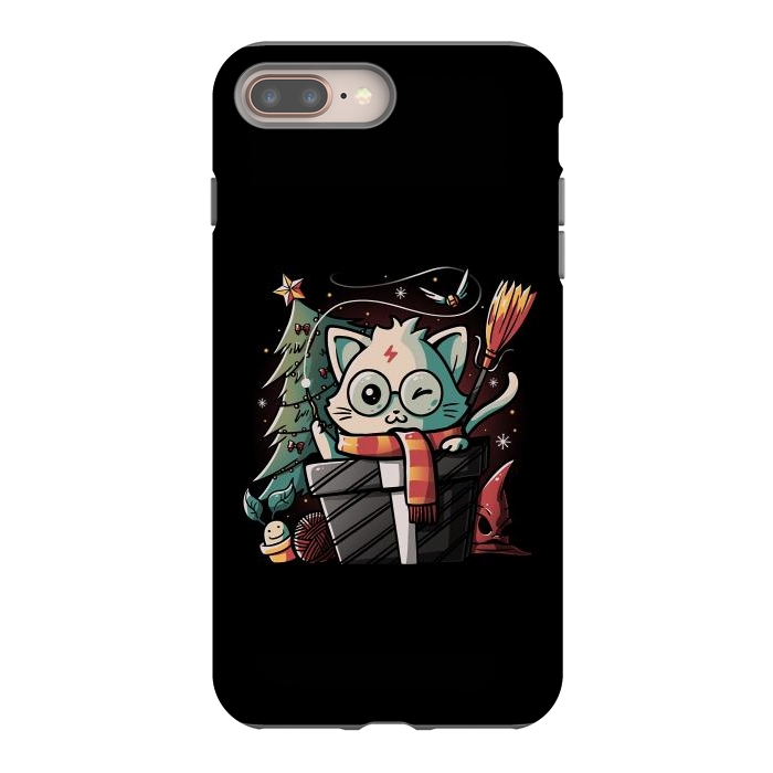 iPhone 8 plus StrongFit Meowgical Gift by eduely