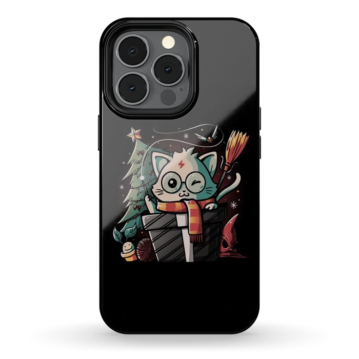 iPhone 13 pro StrongFit Meowgical Gift by eduely