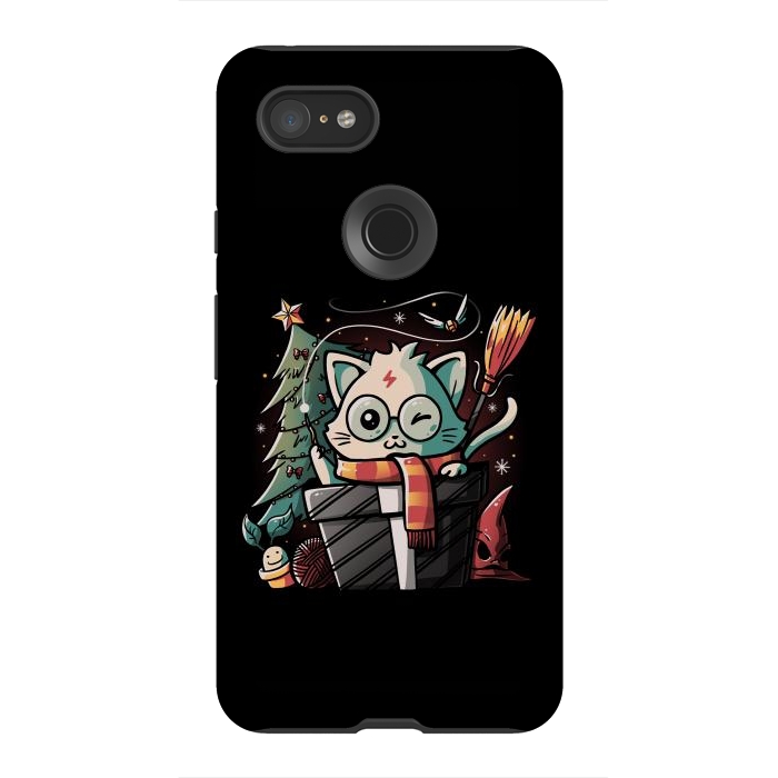 Pixel 3XL StrongFit Meowgical Gift by eduely