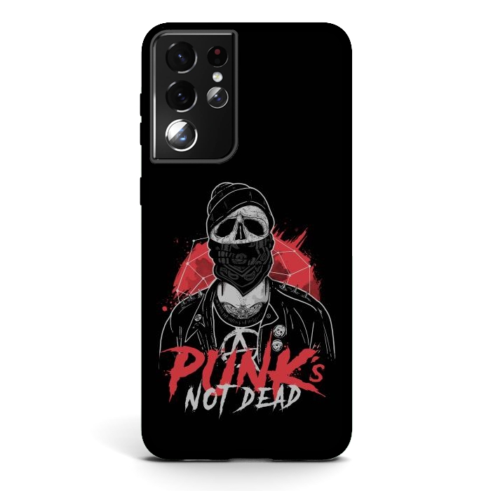 Galaxy S21 ultra StrongFit Punk’s Not Dead por eduely