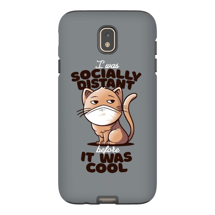 Galaxy J7 StrongFit Socially Distant Cat by eduely