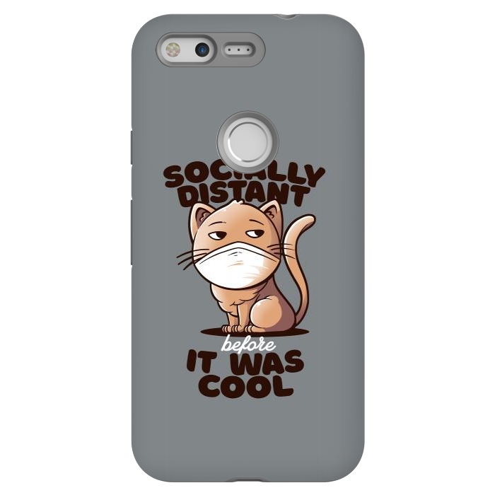 Pixel StrongFit Socially Distant Cat by eduely