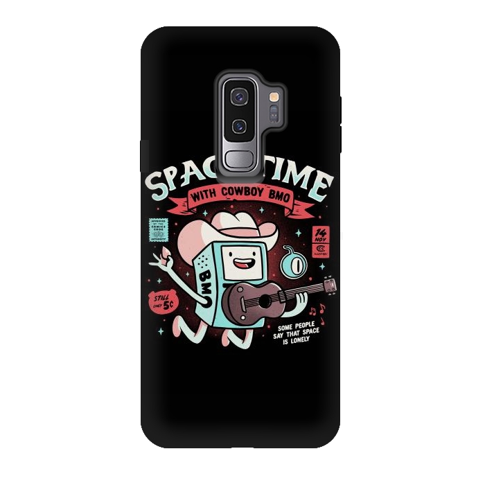 Galaxy S9 plus StrongFit Space Time Cool Robot Cowboy Gift by eduely