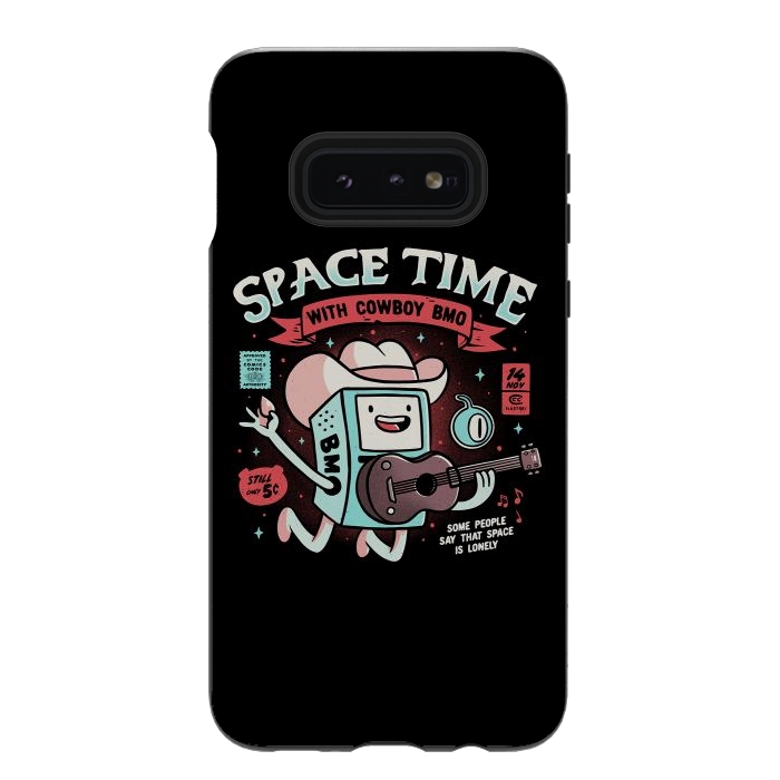 Galaxy S10e StrongFit Space Time Cool Robot Cowboy Gift by eduely