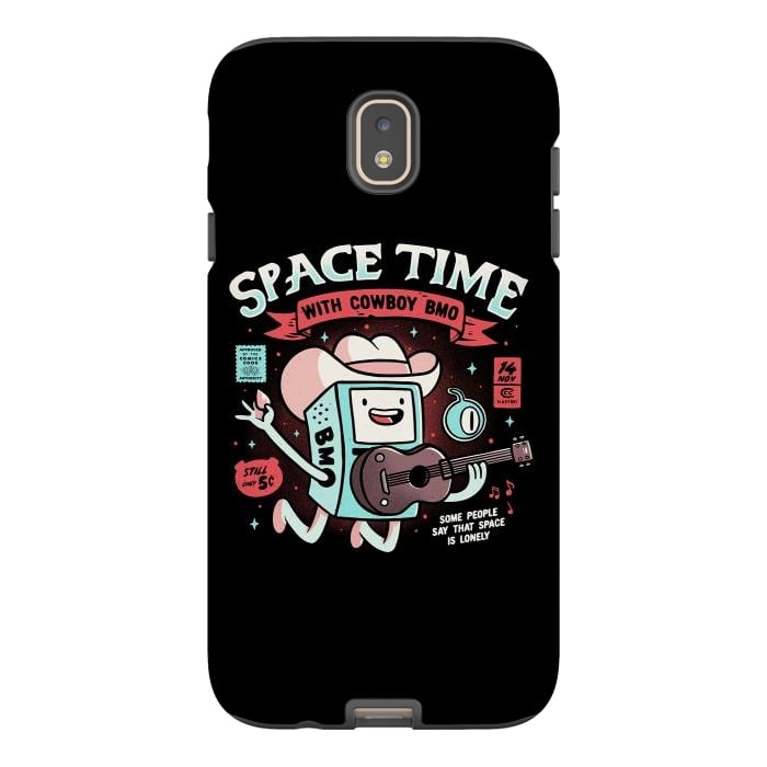 Galaxy J7 StrongFit Space Time Cool Robot Cowboy Gift by eduely