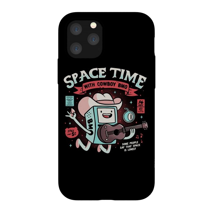 iPhone 11 Pro StrongFit Space Time Cool Robot Cowboy Gift by eduely