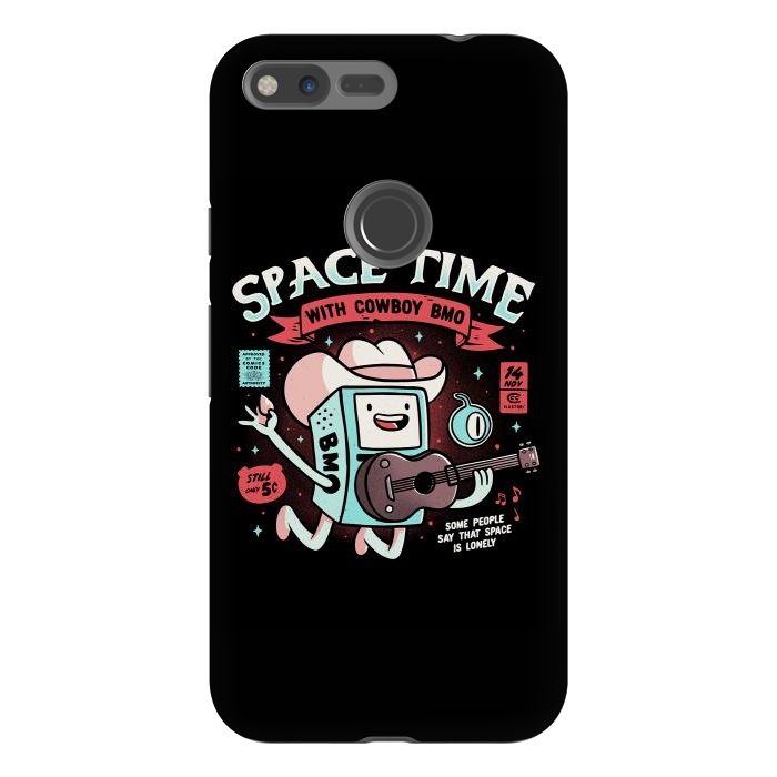Pixel XL StrongFit Space Time Cool Robot Cowboy Gift by eduely