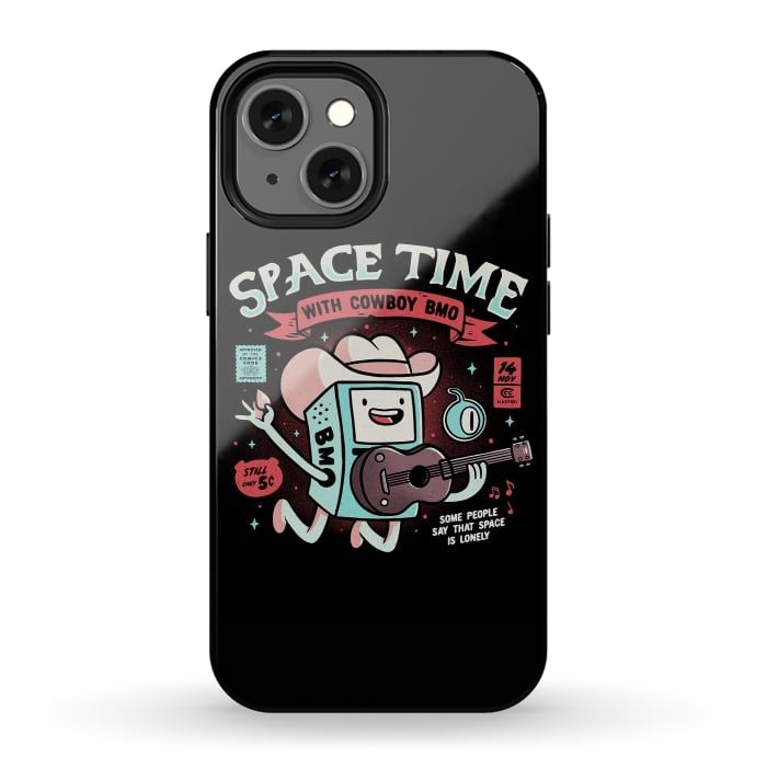 iPhone 12 mini StrongFit Space Time Cool Robot Cowboy Gift by eduely