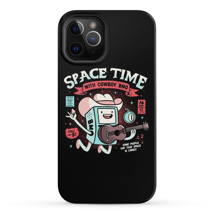 iPhone 12 Pro StrongFit Space Time Cool Robot Cowboy Gift by eduely