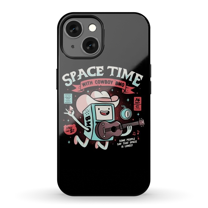 iPhone 13 StrongFit Space Time Cool Robot Cowboy Gift by eduely
