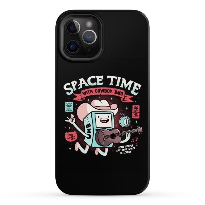 iPhone 12 Pro Max StrongFit Space Time Cool Robot Cowboy Gift by eduely