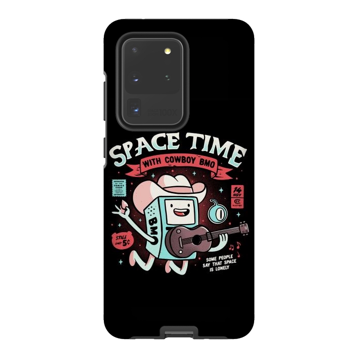 Galaxy S20 Ultra StrongFit Space Time Cool Robot Cowboy Gift by eduely
