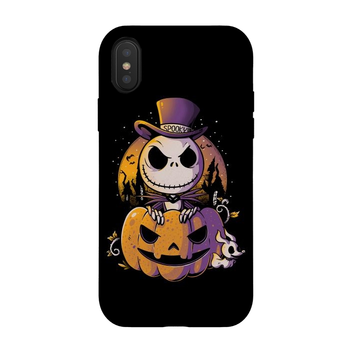 iPhone Xs / X StrongFit Spooky Jack by eduely