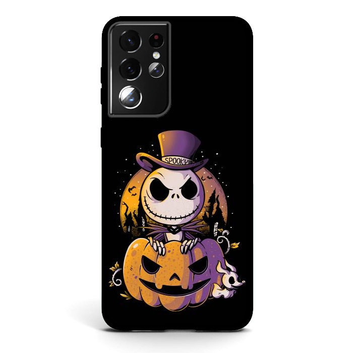 Galaxy S21 ultra StrongFit Spooky Jack by eduely