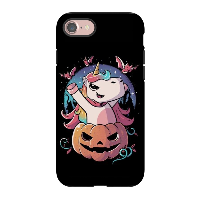 iPhone 7 StrongFit Spooky Unicorn Funny Cute Magic Halloween by eduely