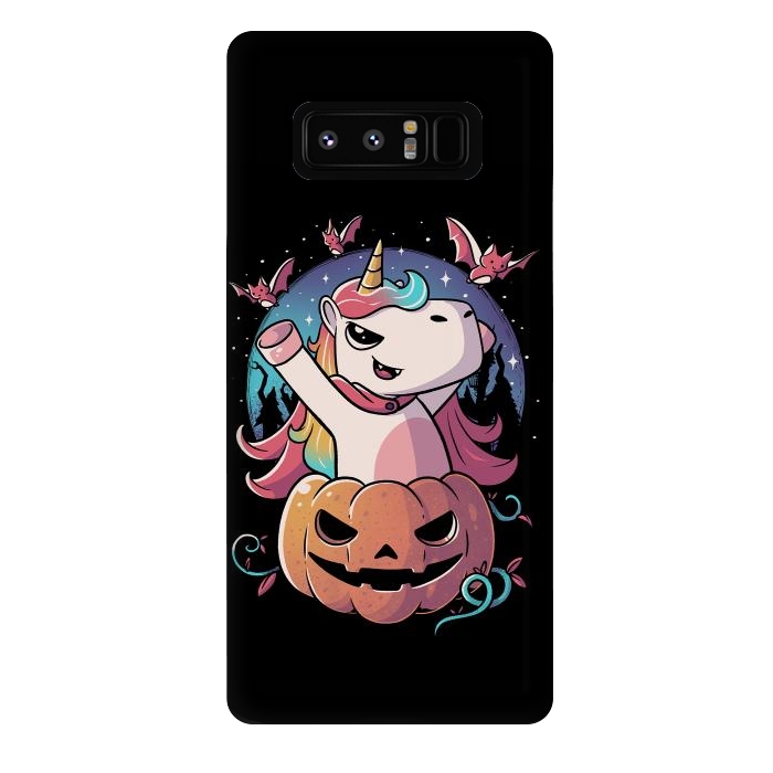 Galaxy Note 8 StrongFit Spooky Unicorn Funny Cute Magic Halloween by eduely
