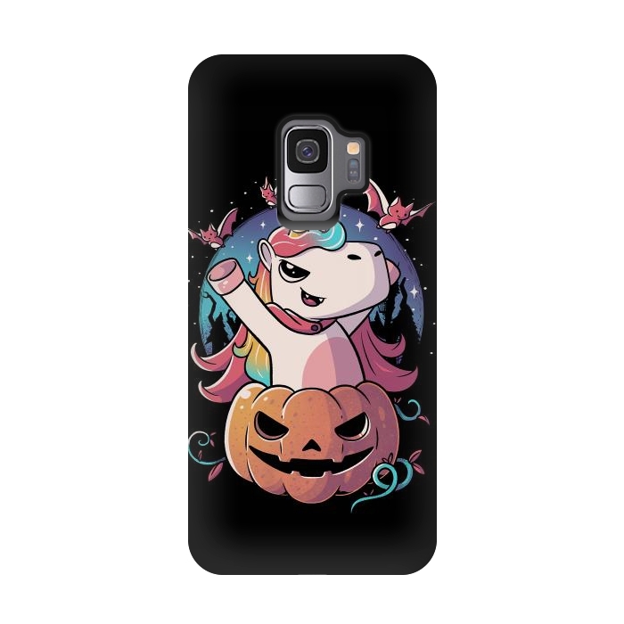 Galaxy S9 StrongFit Spooky Unicorn Funny Cute Magic Halloween by eduely