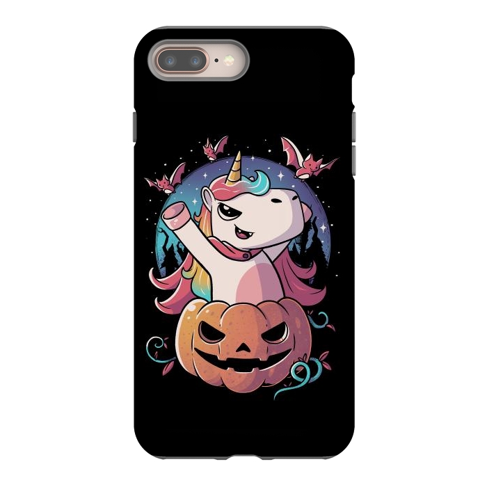 iPhone 8 plus StrongFit Spooky Unicorn Funny Cute Magic Halloween by eduely