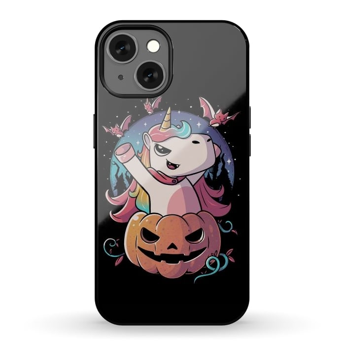 iPhone 13 StrongFit Spooky Unicorn Funny Cute Magic Halloween by eduely