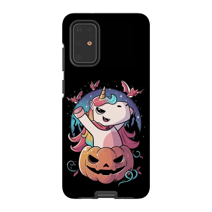 Galaxy S20 Plus StrongFit Spooky Unicorn Funny Cute Magic Halloween by eduely