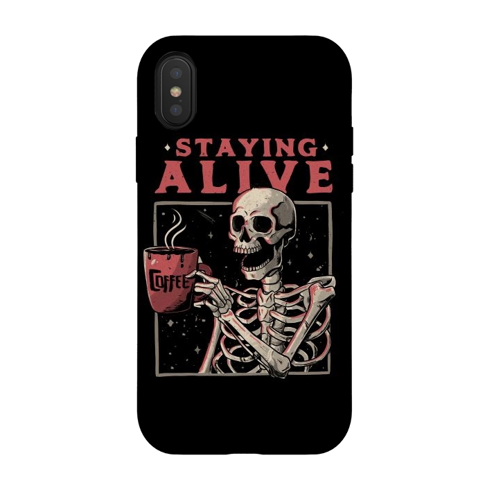 iPhone Xs / X StrongFit Stayling Alive by eduely