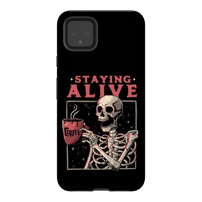 Pixel 4XL StrongFit Stayling Alive by eduely