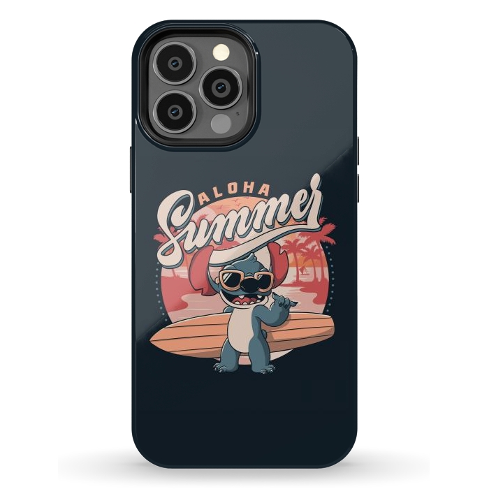 iPhone 13 Pro Max StrongFit Aloha Summer Funny Alien Beach by eduely