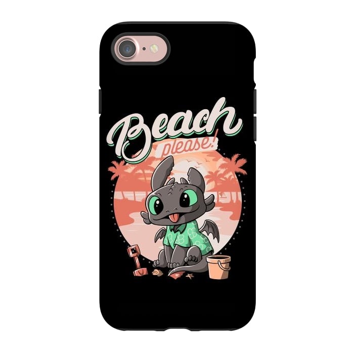 iPhone 7 StrongFit Summer Dragon Funny Beach Please by eduely