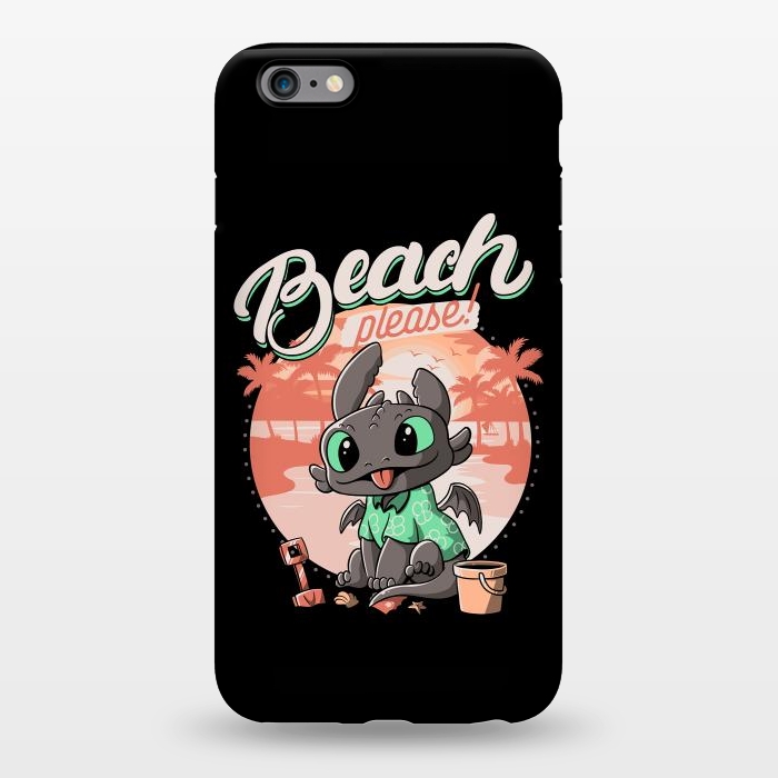 iPhone 6/6s plus StrongFit Summer Dragon Funny Beach Please by eduely