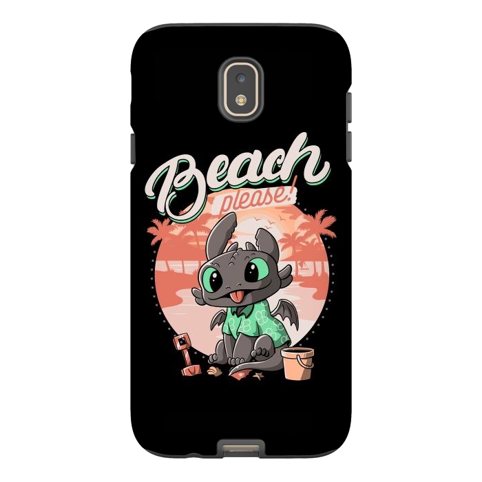 Galaxy J7 StrongFit Summer Dragon Funny Beach Please by eduely
