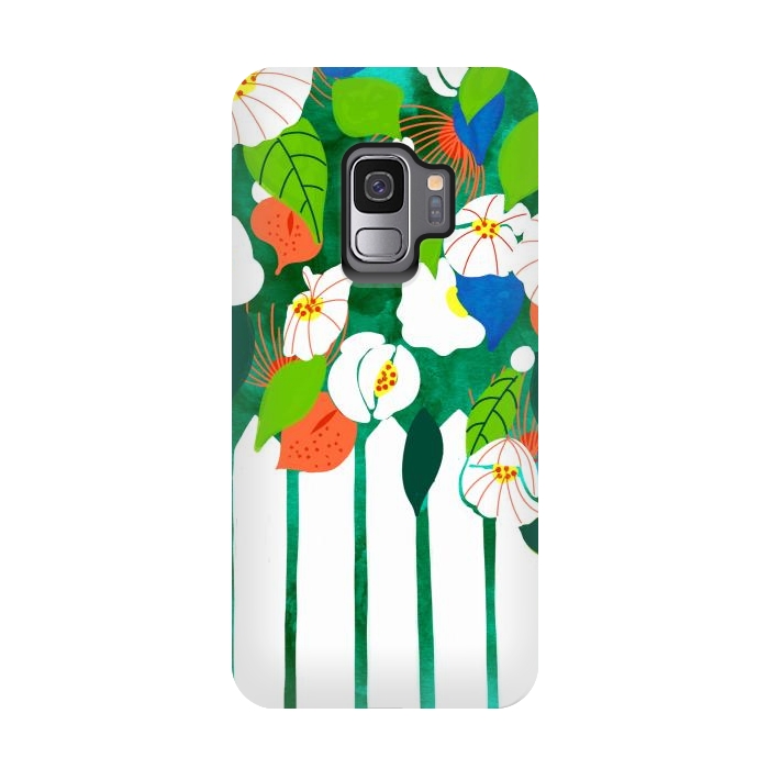 Galaxy S9 StrongFit White Picket Fence by Uma Prabhakar Gokhale