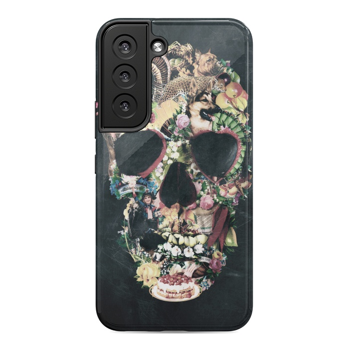 Galaxy S22 StrongFit Vintage Skull by Ali Gulec