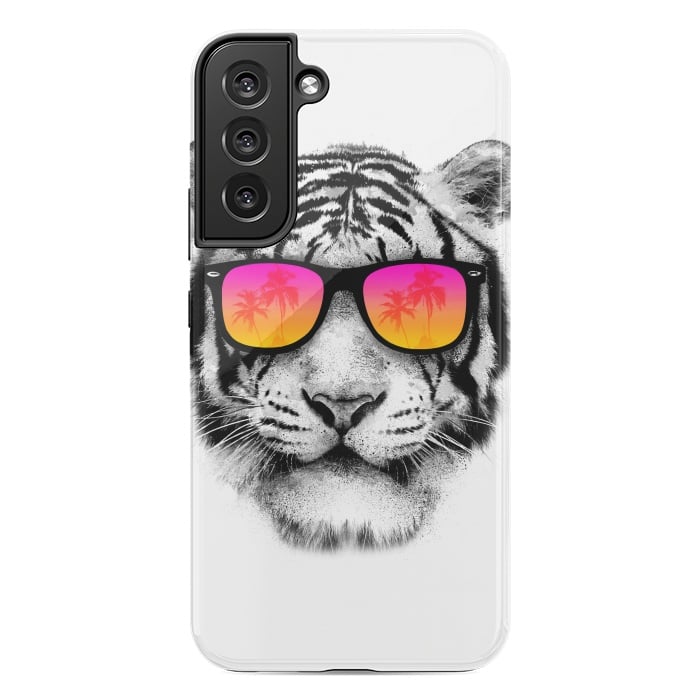 Galaxy S22 plus StrongFit The Coolest Tiger by Mitxel Gonzalez