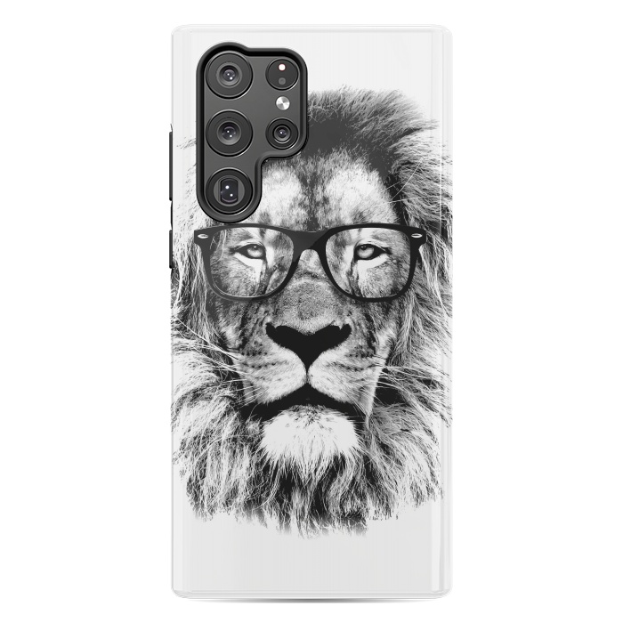 Galaxy S22 Ultra StrongFit The King Lion of The Library by Mitxel Gonzalez