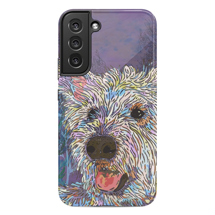 Galaxy S22 plus StrongFit West Highland Terrier (Westie) by Lotti Brown