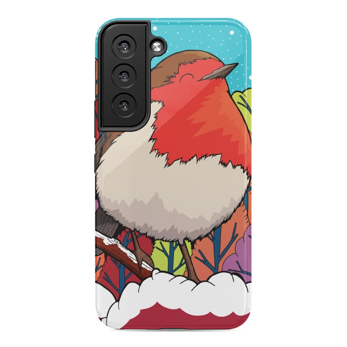 Galaxy S22 StrongFit The Big Red Robin by Steve Wade (Swade)