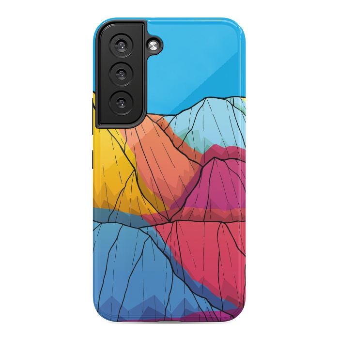 Galaxy S22 StrongFit Colour outside the mountains by Steve Wade (Swade)