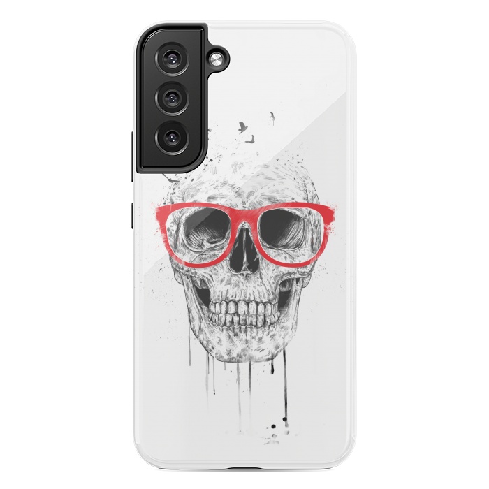 Galaxy S22 plus StrongFit Skull with red glasses by Balazs Solti