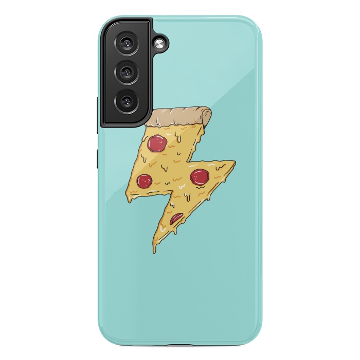 Galaxy S22 plus StrongFit Pizza power green by Coffee Man